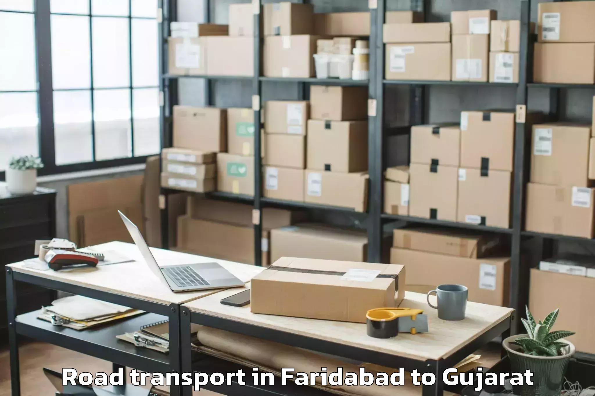 Faridabad to Nadiad Road Transport Booking